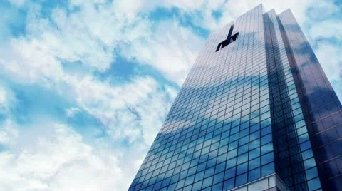 Skyscraper on clouds static Видео 10160351