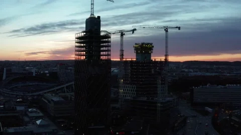 Skyscraper Construction 02 Stock Footage 153795294