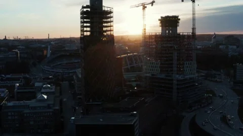 Skyscraper Construction 04 Stock Footage 153794964