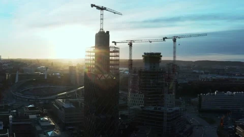 Skyscraper Construction 06 Stock Footage 153794883