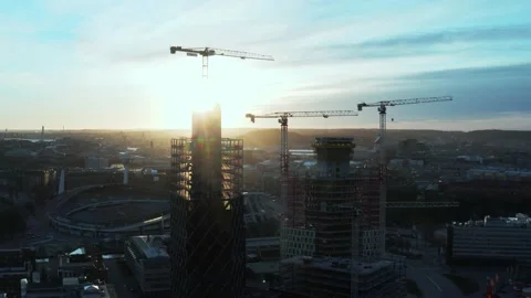 Skyscraper Construction 07 Stock Footage 153794804