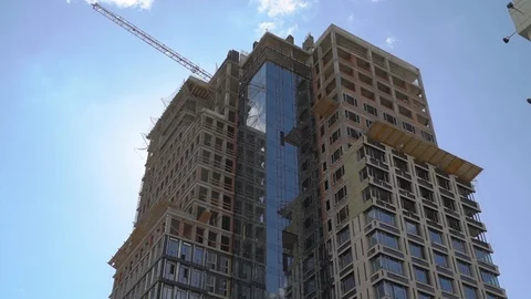 Skyscraper Construction Building Stock Footage 127262101