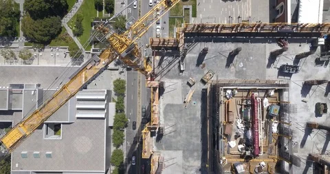 Skyscraper Construction Stock Footage 111544074