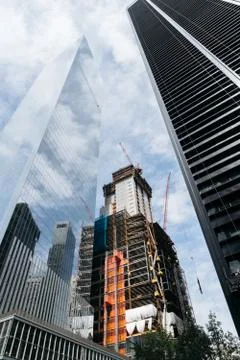Skyscraper construction of New York Stock Photos