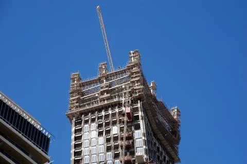 Skyscraper construction Stock Photos