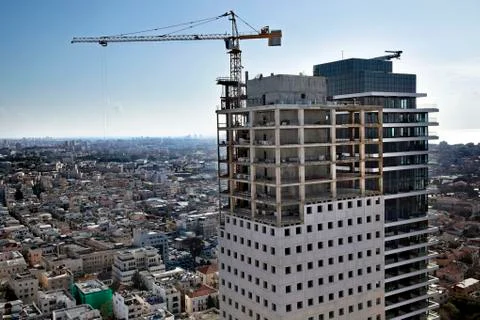 Skyscraper construction Stock Photos