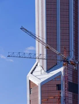 Skyscraper construction Stock Photos