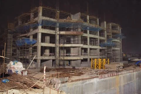 Skyscraper construction Stock Photos