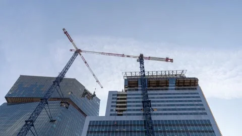 Skyscraper construction timelapse Stock Footage 150912607