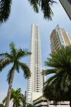 Skyscraper at Costa del Este Stock-Fotos