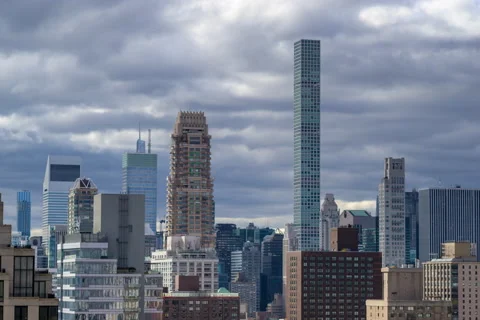 Skyscraper Defocus Timelapse Stock Footage 223706143