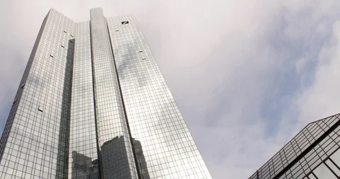 Skyscraper Deutsche Bank Stock Footage 110835720