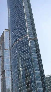 Skyscraper develop on sky background Stock Photos