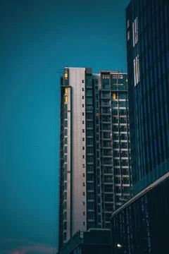 Skyscraper in District 2 Ho Chi Minh city Stock Photos
