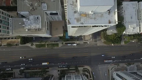 Skyscraper drone city Stock Footage 86253401