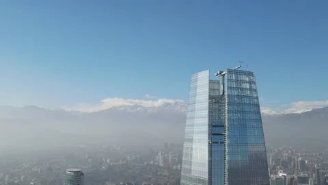 Skyscraper by drone Stock Footage 155980740