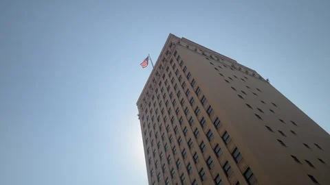 Skyscraper Flag - Fort Worth 動画素材 287755913