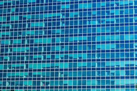 Skyscraper glass windows Stock Photos