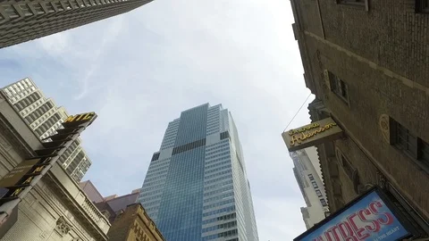 Skyscraper from ground POV Stock Footage 104841738