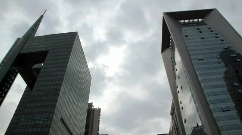 Skyscraper in Guangzhou Stock Footage 714720