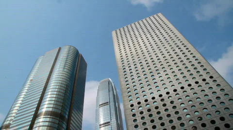 Skyscraper in Hong Kong 스톡 동영상 709341