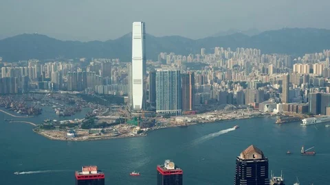 Skyscraper in Hong Kong Stock Footage 81696428
