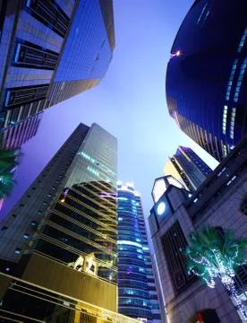 Skyscraper in hong kong Stock Photos