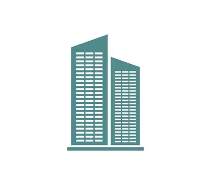 Skyscraper icon illustrated in vector on white background skyscraper icon ... Foto stock