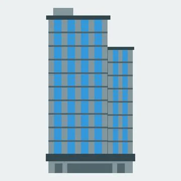A skyscraper icon. Stock Illustration