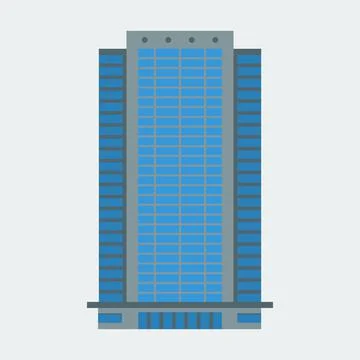 A skyscraper icon. Stock Illustration