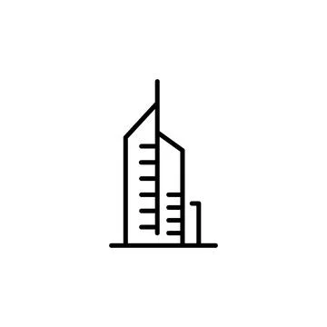 Skyscraper Icon Illustrazione stock