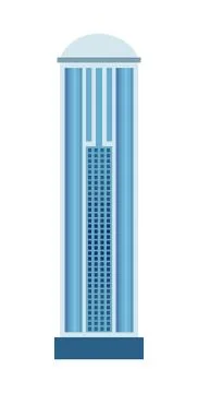 Skyscraper icon isolated on white background Stock Illustration