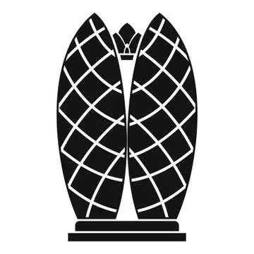 Skyscraper icon, simple style Ilustración de archivo