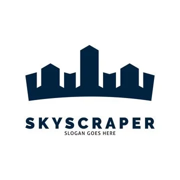 Skyscraper Icon Vector Logo Template Illustration Design Stockillustratie