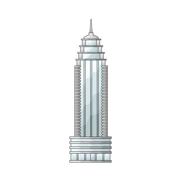 Skyscraper illustration Stock Illustration