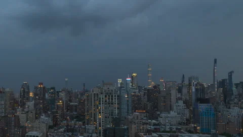 Skyscraper Lightning Strike Zoom In Stock Footage 278239202