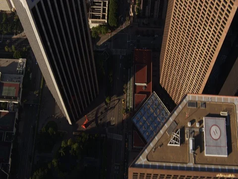 Skyscraper Look Down DTLA Stock Footage 77745408