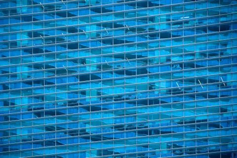 Skyscraper mirror wall texture Stock Photos