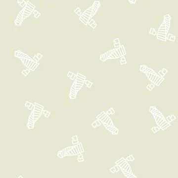 Skyscraper modern building line seamless pattern Stock Illustration