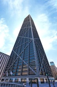 Skyscraper modern viewed from below. Stock Illustration