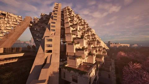 A skyscraper with a multitude of windows Ilustración de archivo