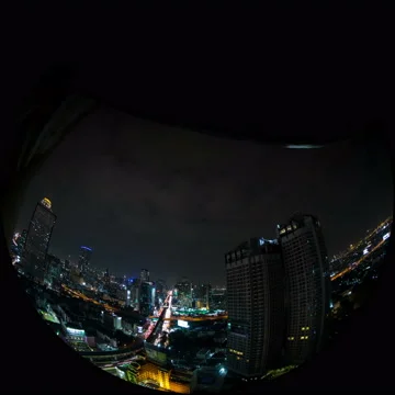 Skyscraper Night City time lapse Stock Footage 47844377