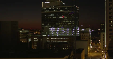 Skyscraper at Night Stock-Footage 30436376