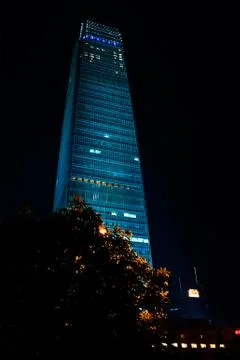 Skyscraper in the night Foto stock