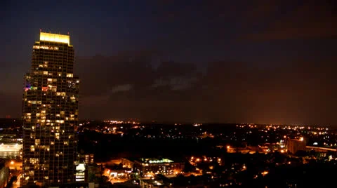 Skyscraper at night timelapse Video stock 24655170