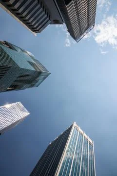 Skyscraper office buildings Foto stock