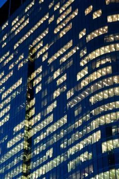 Skyscraper office windows Foto stock