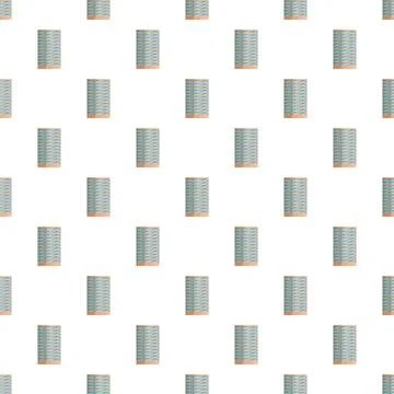 Skyscraper pattern repeating on white background Stockillustratie