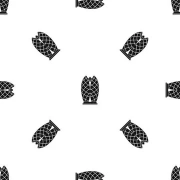 Skyscraper pattern seamless black Stock Illustration