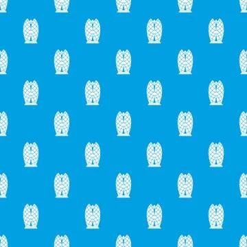 Skyscraper pattern seamless blue Stock Illustration